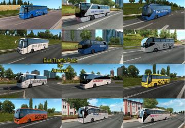 Мод Bus Traffic Pack версия 6.6 для Euro Truck Simulator 2 (v1.30.x, - 1.34.x)
