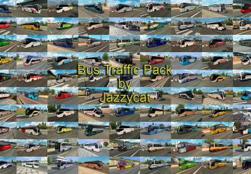 Мод Bus Traffic Pack версия 7.0.1 для Euro Truck Simulator 2 (v1.35.x)