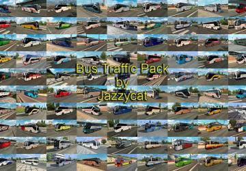 Мод Bus Traffic Pack версия 7.3 для Euro Truck Simulator 2 (v1.35.x)