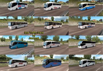 Мод Bus Traffic Pack версия 7.7 для Euro Truck Simulator 2 (v1.35.x)