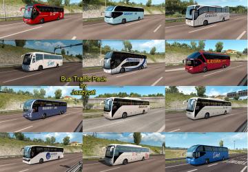 Мод Bus Traffic Pack версия 7.9 для Euro Truck Simulator 2 (v1.35.x)