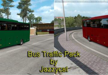 Мод Bus Traffic Pack версия 9.5 для Euro Truck Simulator 2 (v1.37.x)