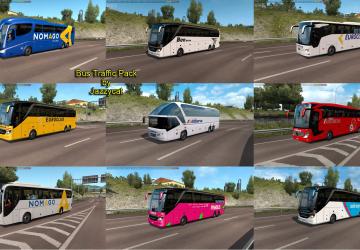 Мод Bus Traffic Pack версия 9.8 для Euro Truck Simulator 2 (v1.37.x)
