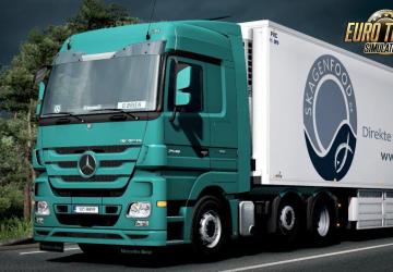 Мод Cabin sounds for Mercedes Actros MP3 V6 410 v1.0 для Euro Truck Simulator 2 (v1.35.x)