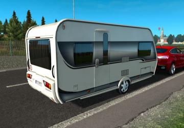 Мод Caravan Trailer версия 1.0 для Euro Truck Simulator 2 (v1.32.x, - 1.34.x)