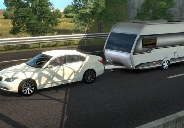 Мод Caravan Trailer версия 1.0 для Euro Truck Simulator 2 (v1.32.x, - 1.34.x)