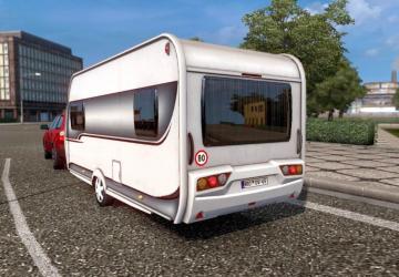 Мод Caravan Trailer версия 1.1 для Euro Truck Simulator 2 (v1.32.x, - 1.34.x)