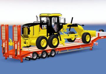 Мод Cat 140M Trailer версия 1.2 для Euro Truck Simulator 2 (v1.31.x)