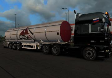 Мод CEVA Cistern версия 1.1 для Euro Truck Simulator 2 (v1.32.x, 1.33.x)
