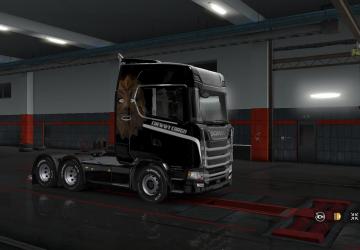 Мод Cкин «Chewwy Cargo» для своего прицепа и Scania S 2016 NG v1.0 для Euro Truck Simulator 2 (v1.32.x, 1.33.x)