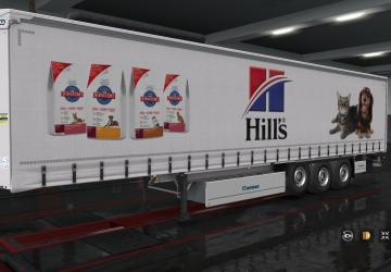 Мод Cкин «Hills Nutrition» для прицепа Krone версия 1.0 для Euro Truck Simulator 2 (v1.32.x)