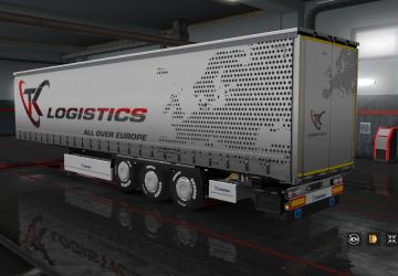 Мод Cкин «TK Logistics» для своего прицепа Krone v1.0 для Euro Truck Simulator 2 (v1.32.x, - 1.34.x)