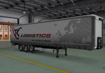 Мод Cкин «TK Logistics» для своего прицепа Krone v1.0 для Euro Truck Simulator 2 (v1.32.x, - 1.34.x)