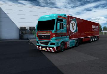 Мод Combo skin Pollock версия 1.0 для Euro Truck Simulator 2 (v1.38.x)