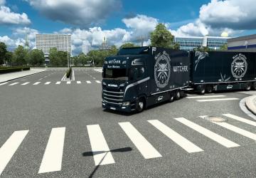 Мод Combo Skin Witcher версия 1.0 для Euro Truck Simulator 2 (v1.46.x)