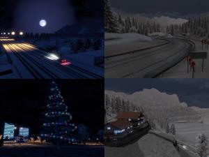 Мод «Complete Winter Mod» версия 3.1 для Euro Truck Simulator 2 (v1.30.x, 1.31.x)