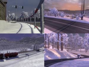 Мод «Complete Winter Mod» версия 3.1 для Euro Truck Simulator 2 (v1.30.x, 1.31.x)