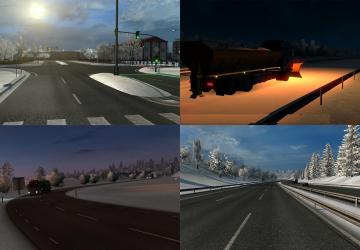 Мод «Complete Winter Mod» версия 3.2 для Euro Truck Simulator 2 (v1.32.x)