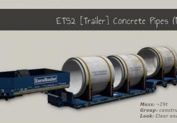 Мод Concrete Pipes версия 1.0 для Euro Truck Simulator 2 (v1.33.x, 1.34.x)