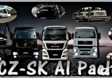 Мод CZ/SK AI Pack версия 2.5 fix для Euro Truck Simulator 2 (v1.30.x, - 1.33.x)