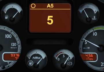 Мод DAF XF105 Clean Improved Dashboard версия 1.0 для Euro Truck Simulator 2 (v1.45.x)