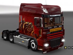 Мод DAF XF 105 «Улучшенный» версия 1.4 для Euro Truck Simulator 2 (v1.25.x)