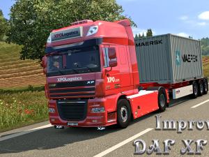 Мод DAF XF 105 «Улучшенный» версия 1.5 для Euro Truck Simulator 2 (v1.27.x)