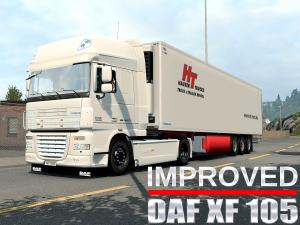 Мод DAF XF 105 «Улучшенный» версия 29.11.16 для Euro Truck Simulator 2 (v1.26.x)