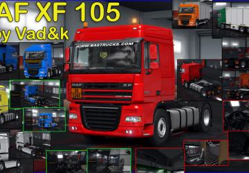 Мод DAF XF 105 версия 6.10 для Euro Truck Simulator 2 (v1.35.x, 1.36.x)