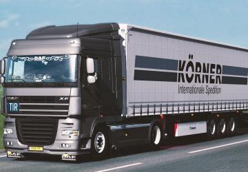 Мод DAF XF 105 версия 7.0 для Euro Truck Simulator 2 (v1.37.x)