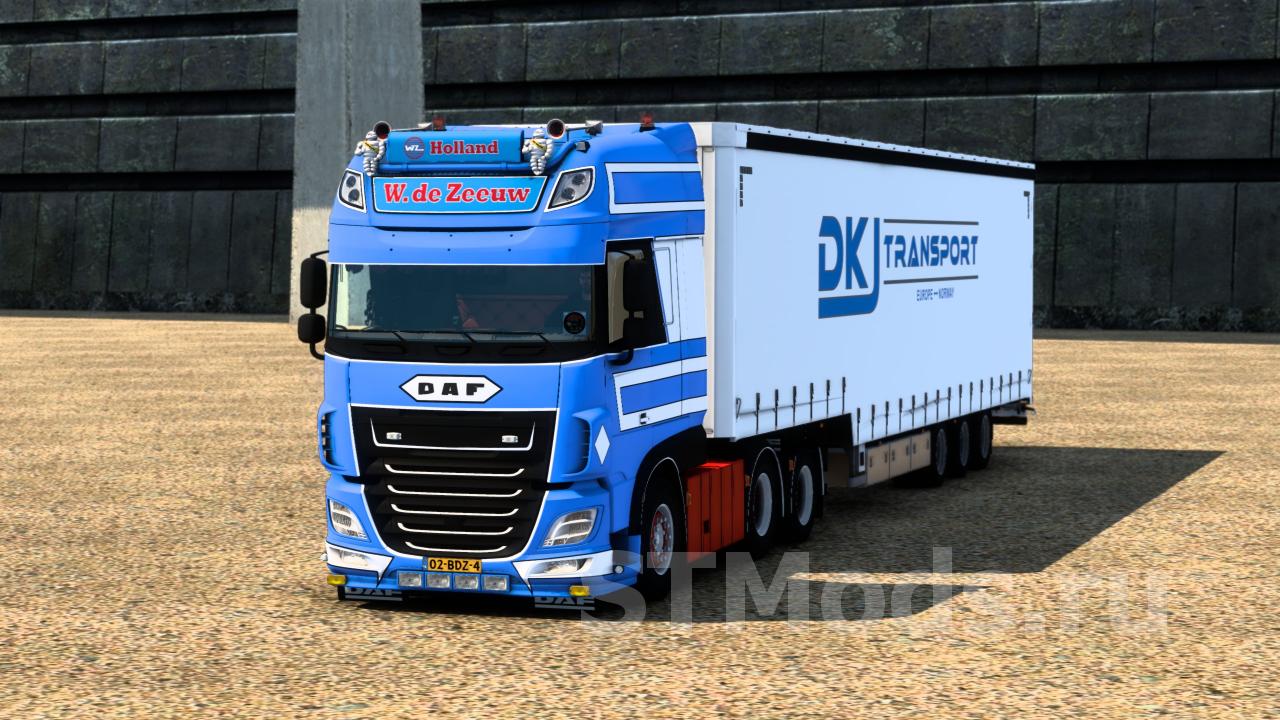 Скачать мод Daf Xf 116 Trailer William De Seeland версия 12 для Euro Truck Simulator 2 V149x 1220