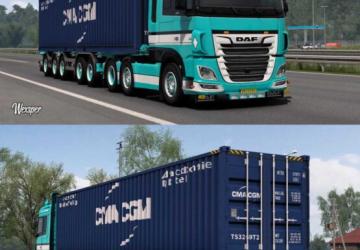 Мод DAF XF Euro 6 Stebo Transport Skin Pack версия 1.0 для Euro Truck Simulator 2 (v1.43.x)