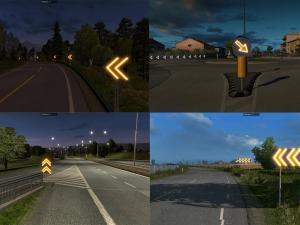 Мод Dangerous turn lights версия 1.2 для Euro Truck Simulator 2 (v1.30.x, 1.31.x)