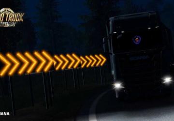 Мод Dangerous turn lights версия 2.6 для Euro Truck Simulator 2 (v1.49.x, 1.50.x)