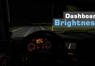 Мод Dashboard Brightness версия 1.0 для Euro Truck Simulator 2 (v1.36.x)