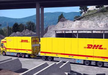 Мод DHL Real Skin for RJL & Ekeri Trailer v1.0 для Euro Truck Simulator 2 (v1.28.x, - 1.31.x)