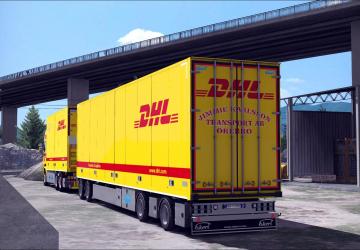 Мод DHL Real Skin for RJL & Ekeri Trailer v1.0 для Euro Truck Simulator 2 (v1.28.x, - 1.31.x)