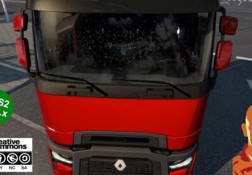 Мод Dirty Windshield версия 1.2 для Euro Truck Simulator 2 (v1.50.x)