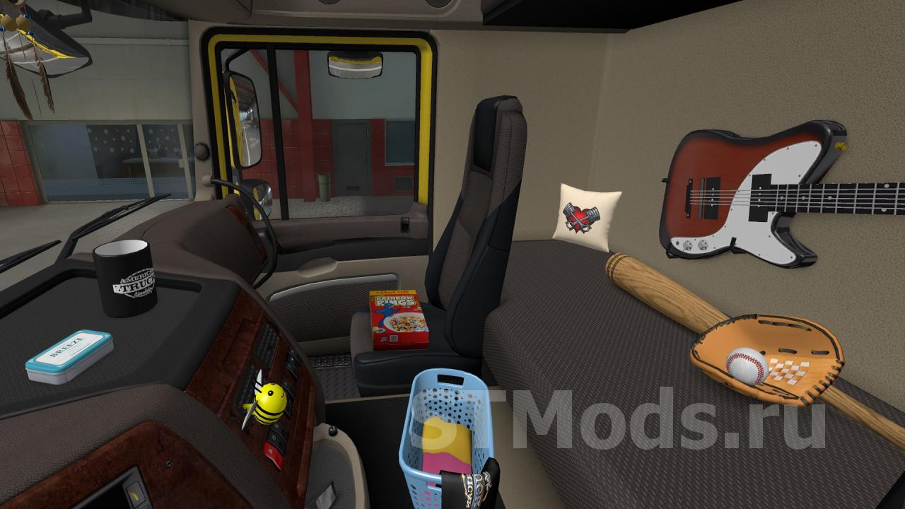 Скачать Мод DLC Cabin Accessories ATS For ETS2 Версия 1.0 Для Euro.