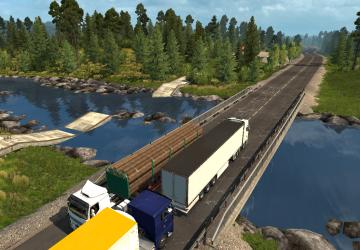 Дополнение к карте ProMods+RusMap версия 1.0 для Euro Truck Simulator 2 (v1.32.x)