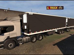 Мод Прицеп Double Articulated trailer to traffic and cargo v3.3 для Euro Truck Simulator 2 (v1.28.x)