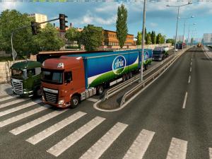 Мод Double trailers in traffic версия 1.0 для Euro Truck Simulator 2 (v1.28.x)