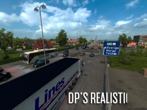 Мод DP’s Realistic Traffic версия 1.0 Beta 3 для Euro Truck Simulator 2 (v1.30.x)