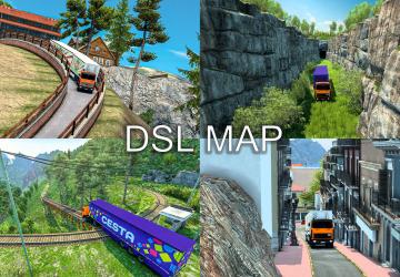 DSL Map версия 1.1 для Euro Truck Simulator 2 (v1.44.x)