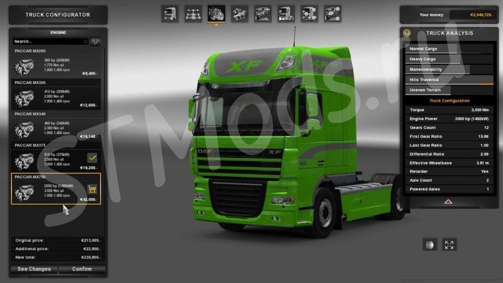 Мод на euro truck simulator 2 на грузовики