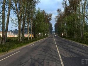 Мод Early Autumn Weather Mod версия 5.0 для Euro Truck Simulator 2 (v1.26.x)