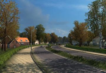 Мод Early Autumn Weather Mod версия 5.6 для Euro Truck Simulator 2 (v1.32.x)