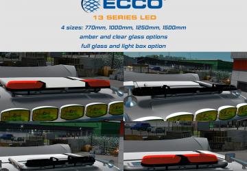 Мод Ecco beacon bars add-on for: «Kelsa lightbar» v1.0 для Euro Truck Simulator 2 (v1.31.x, 1.32.x)