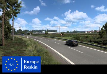 Мод Europe Reskin версия 1.1 для Euro Truck Simulator 2 (v1.40.x)