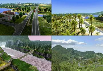 Extreme Minahasa Map Indonesia версия 3.0 для Euro Truck Simulator 2 (v1.31.x, - 1.41.x)